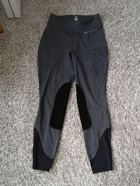 Noble Equestrian Women’s Grey Balance Tight  Riding Breeches Size Small